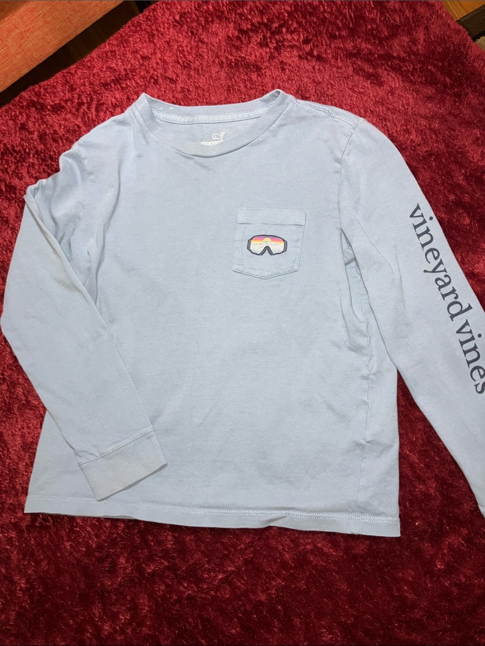 Vineyard Vines Rocky Mountain Skiing Sportswear Boys  Long Sleeve Sports Shirt